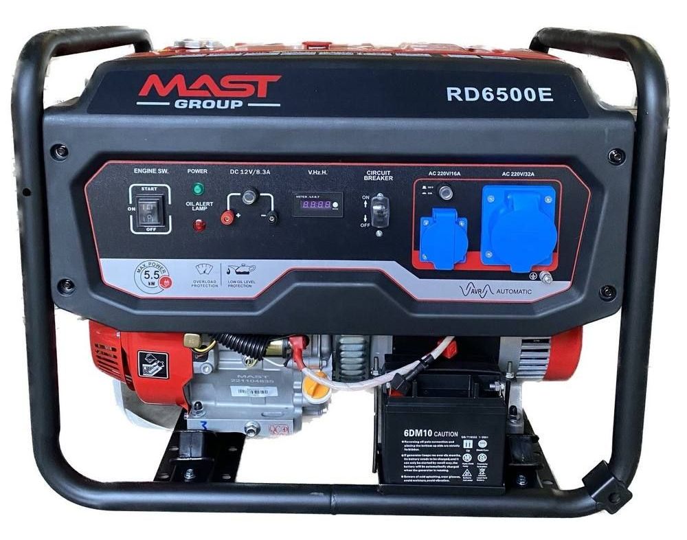 Генератор на 5 кВт Mast Group RD6500E