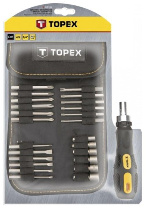 Набор инструментов Topex 26 шт. (39D352) цена 1031.00 грн - фотография 2