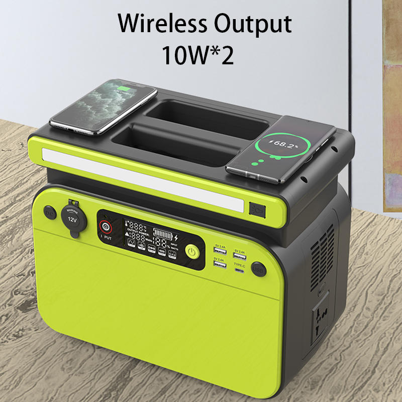 Портативна зарядна станція Ctechi GT500 220V 518Wh Wireless Charge Backup Green ціна 30000 грн - фотографія 2