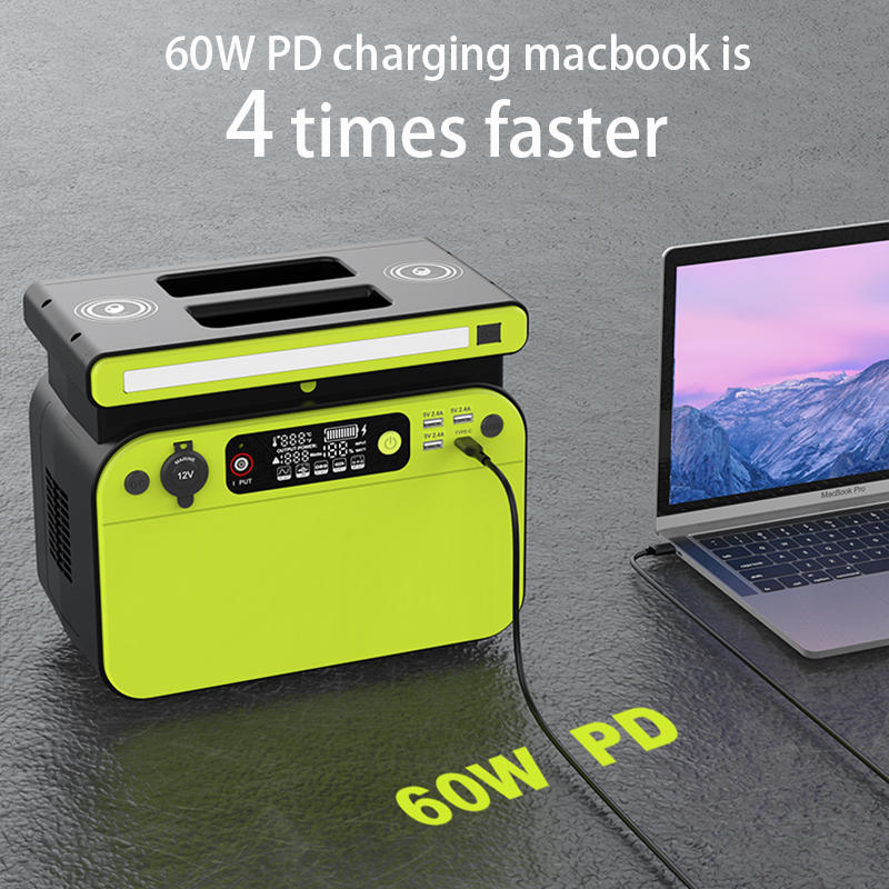 Портативна зарядна станція Ctechi GT500 220V 518Wh Wireless Charge Backup Green відгуки - зображення 5