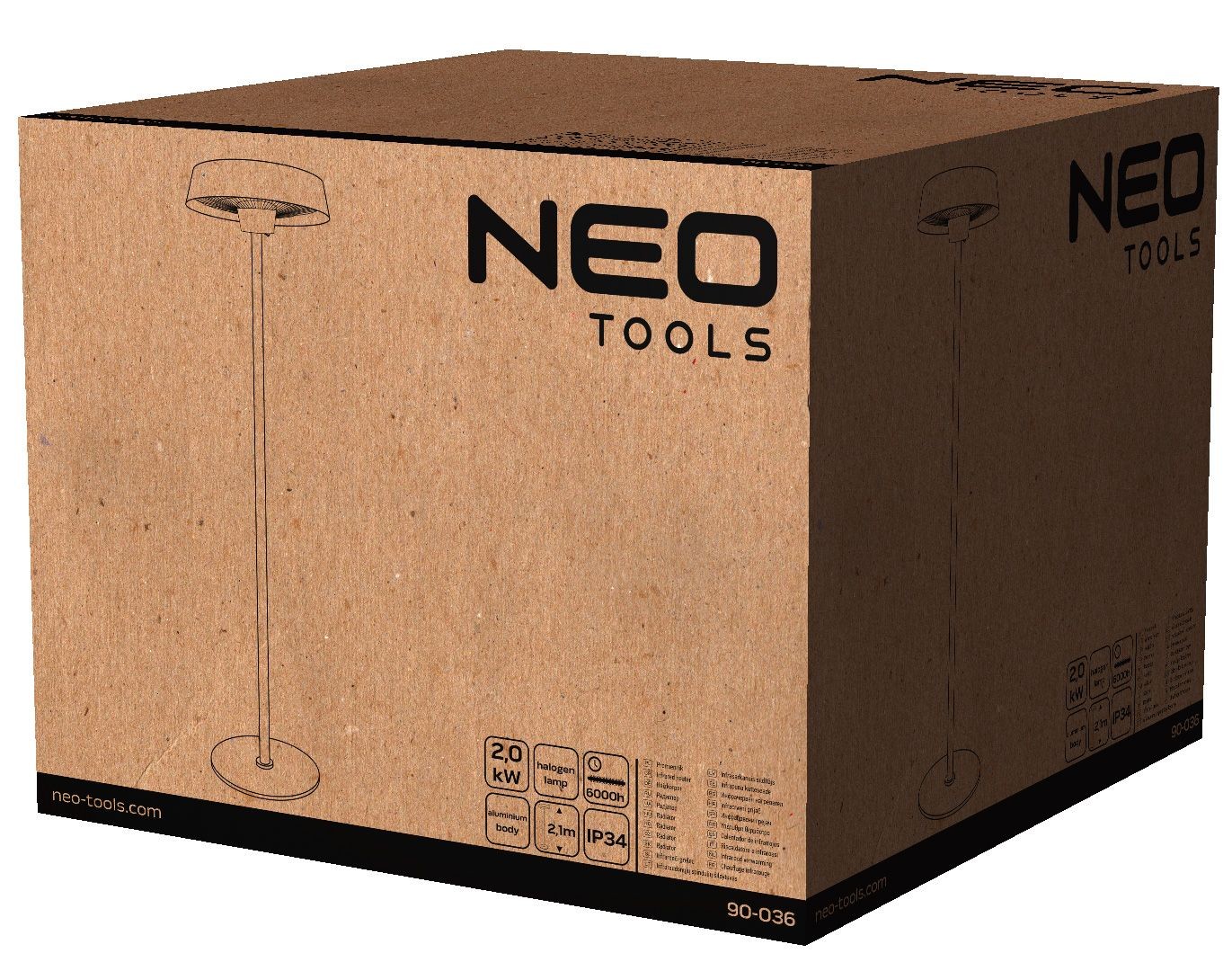 Инфракрасный обогреватель Neo Tools 90-036 характеристики - фотография 7