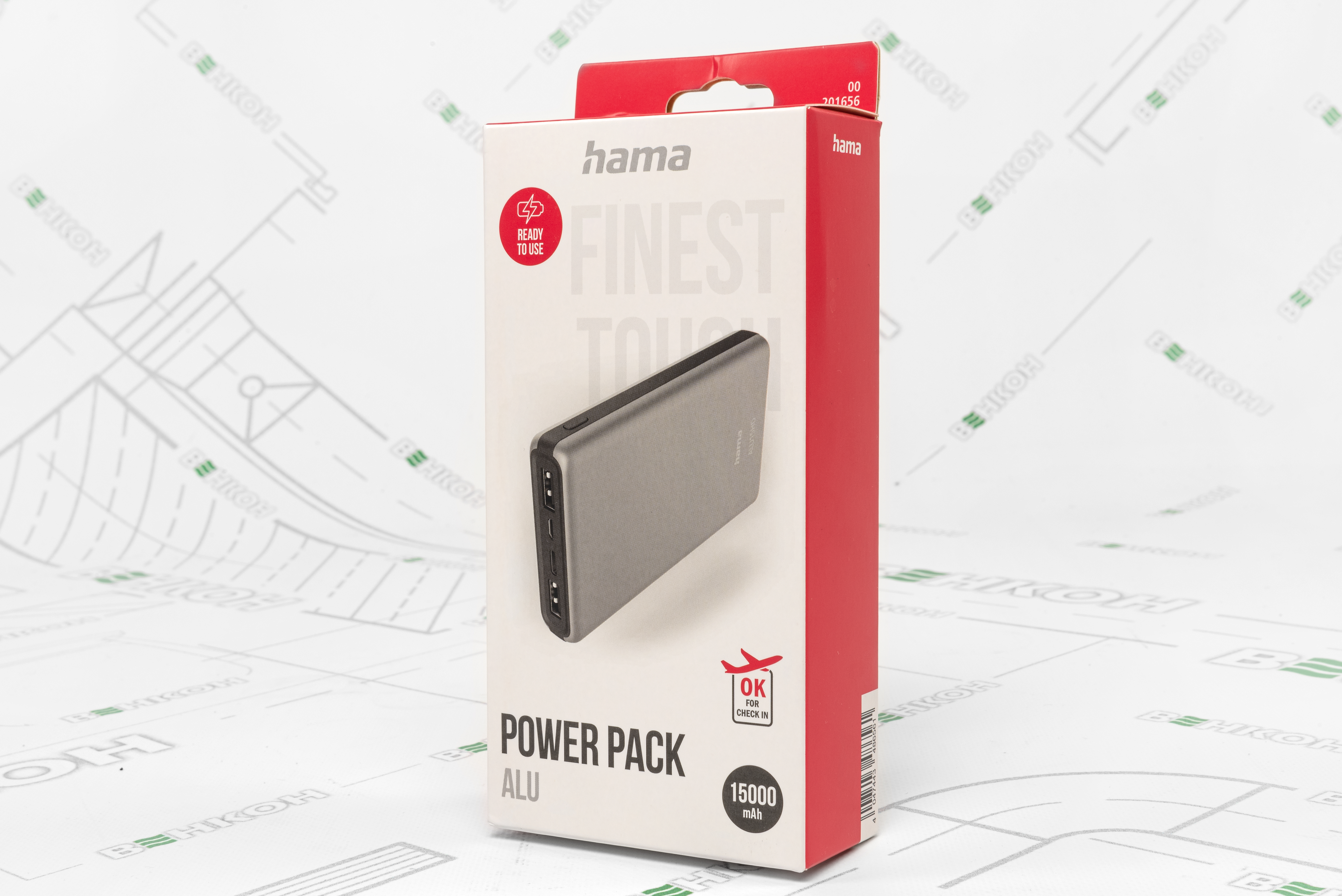 Повербанк Hama ALU15HD 15000mAh Input:Micro-USB/Type-C, Output:Type-C(3A),2*USB-A(2,4A), Silver (00201656) обзор - фото 8