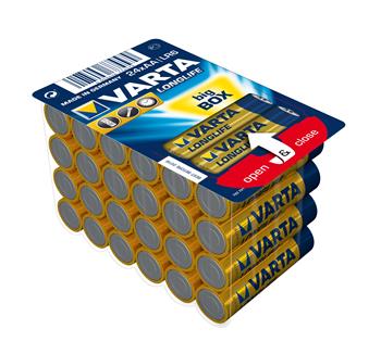 Батарейка VARTA Longlife AA[BOX 24 ALKALINE] ціна 896 грн - фотографія 2