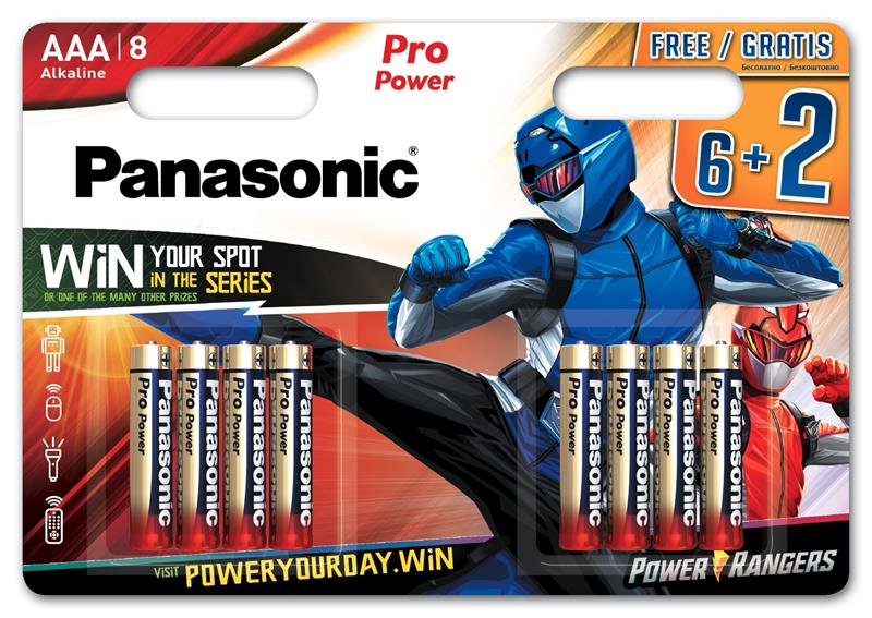 Батарейка Panasonic PRO POWER AAA[ALKALINE BLI 8] ціна 352.80 грн - фотографія 2