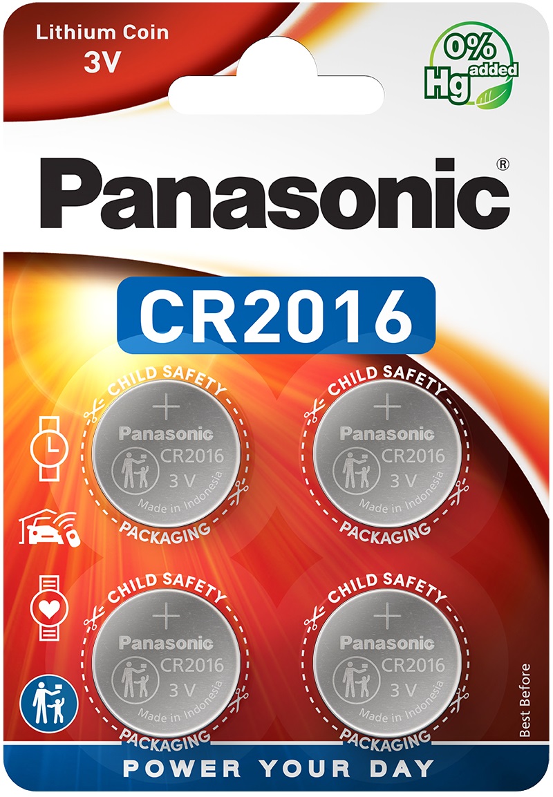 Батарейка Panasonic Батарейка літієва CR2016 блістер, 4 шт. ціна 202.00 грн - фотографія 2