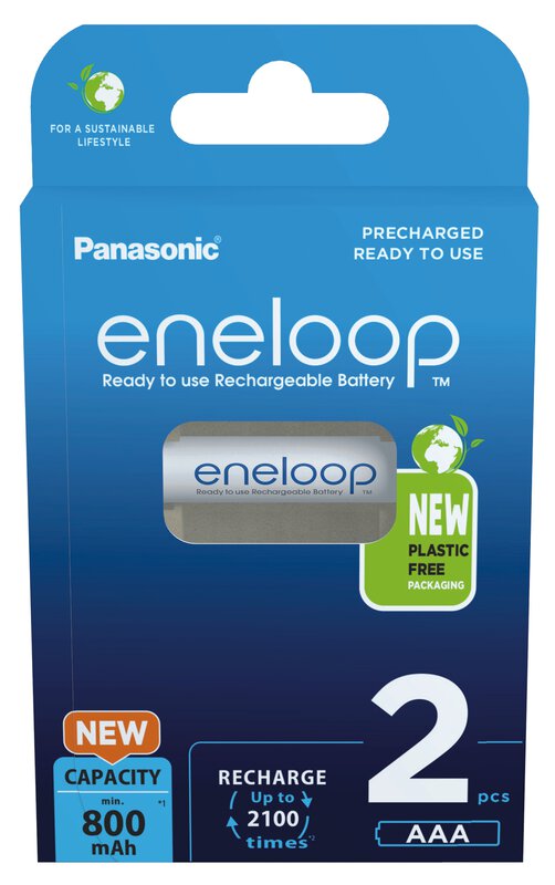 Аккумулятор Panasonic Eneloop AAA 800 2BP mAh NI-MH цена 415.17 грн - фотография 2