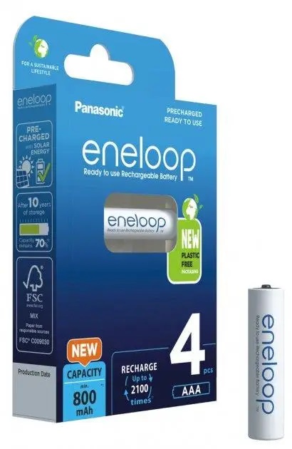 в продажу Акумулятор Panasonic Eneloop AAA 800 4BP mAh NI-MH - фото 3