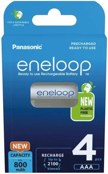 Аккумулятор Panasonic Eneloop AAA 800 4BP mAh NI-MH в интернет-магазине, главное фото