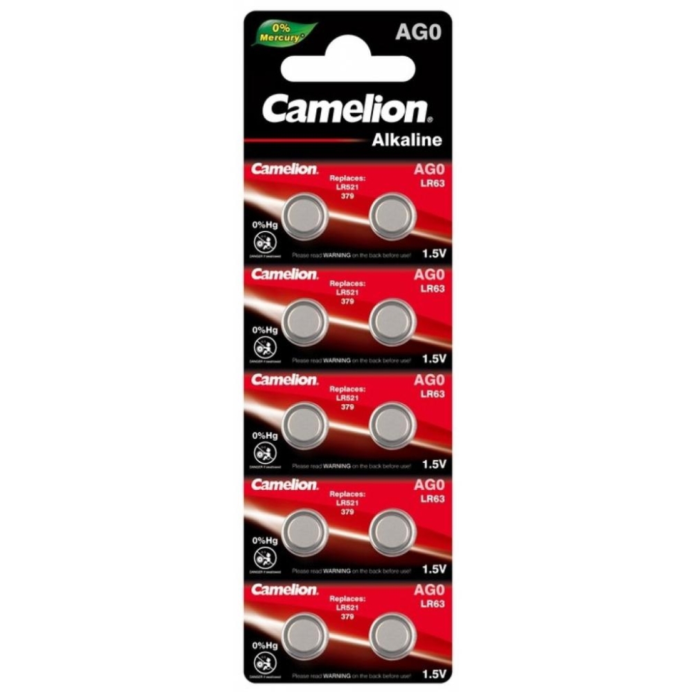 Camelion AG0 / LR521 / LR63 Alkaline * 10 (AG0-BP10)