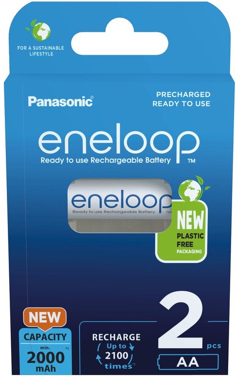 Аккумулятор Panasonic Eneloop AA 2000 2BP mAh NI-MH цена 492.49 грн - фотография 2