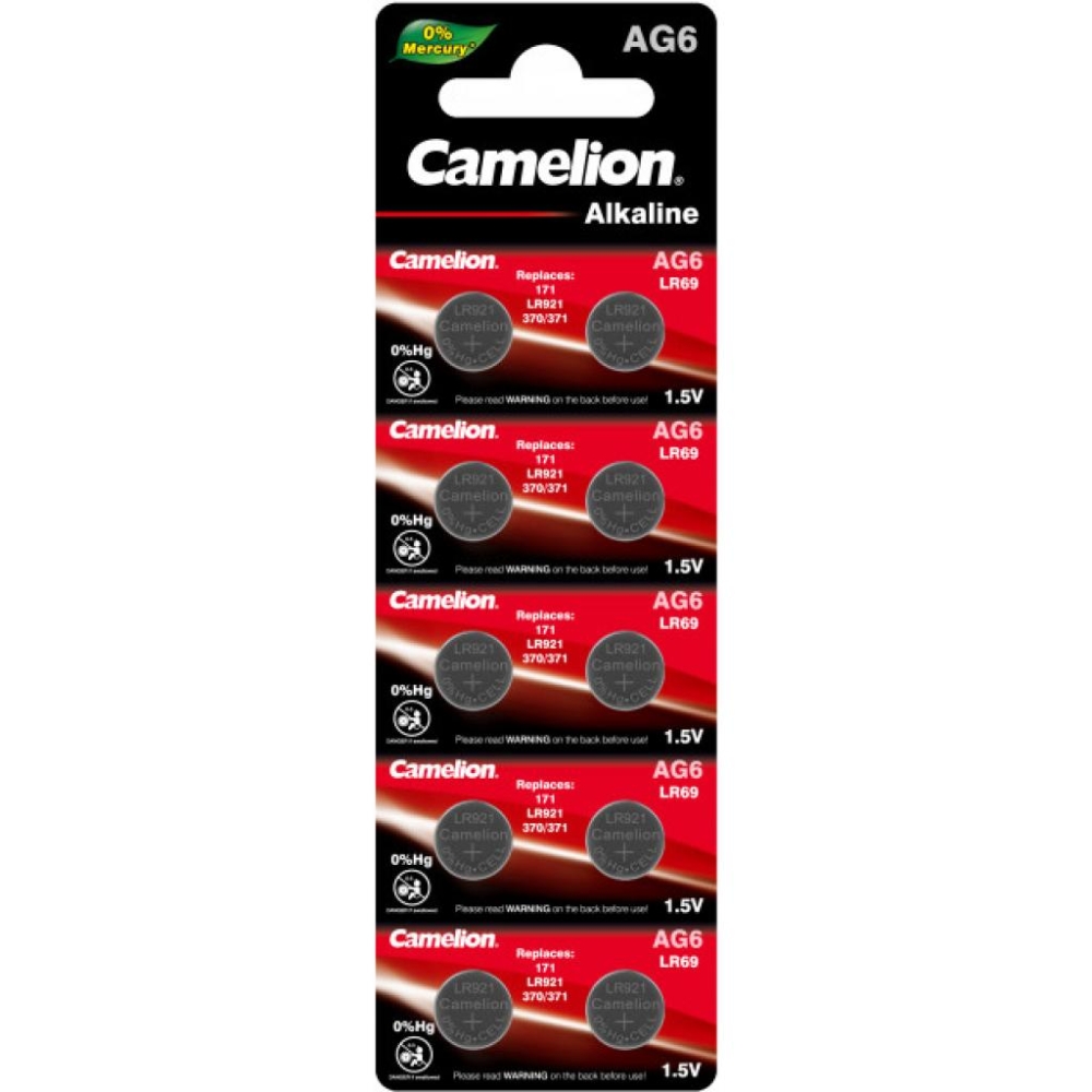 Camelion AG6 / LR920 / LR69 / V6GA Alkaline * 10 (AG6-BP10)