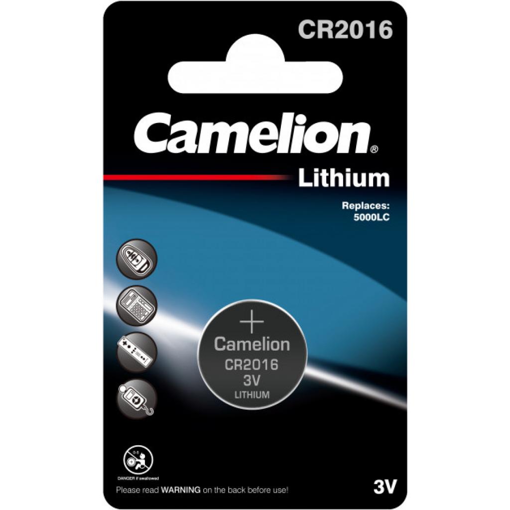 Купить батарейки типа cr2016 Camelion CR 2016 Lithium * 1 (CR2016-BP1) в Киеве