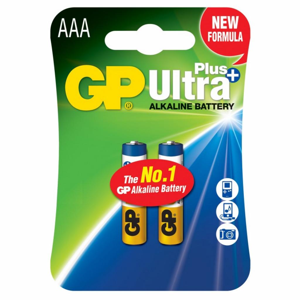 Батарейки типу ААА Gp AAA LR03 Ultra Plus Alcaline * 2 (24AUP-U2 / GP24AUP-2UE2 / 4891199100307)
