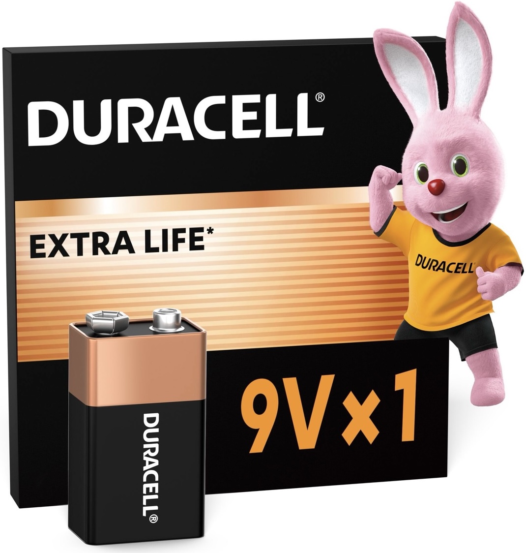 в продажу Батарейка Duracell 6LR61 MN1604 9V, 1 шт (5000394077225) - фото 3