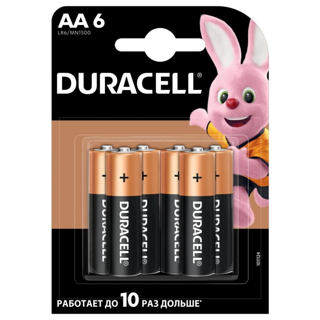 Батарейки 6 штук Duracell AAA MN2400 LR03 * 6 (5000394107472 / 81483511)