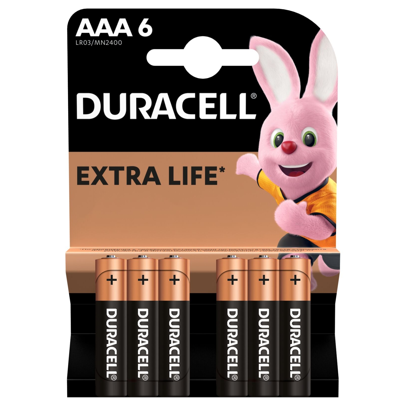 Батарейка Duracell AAA MN2400 LR03 * 6 (5000394142404 / 81483511)