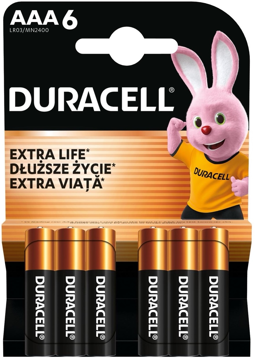 Батарейка Duracell AAA MN2400 LR03 * 6 (5000394142404)