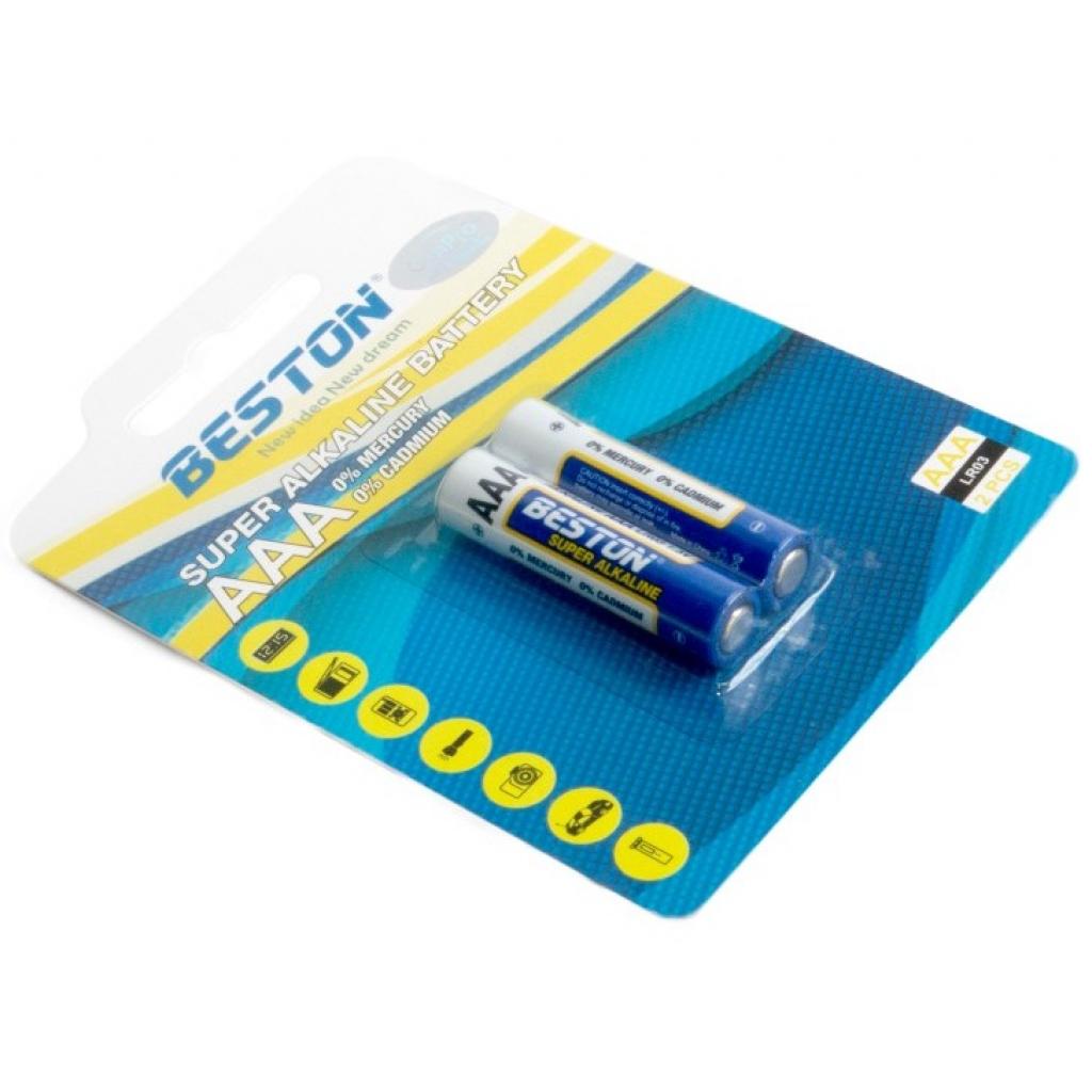 Батарейка Beston AAA 1.5V Alkaline * 2 (AAB1832) ціна 50.40 грн - фотографія 2