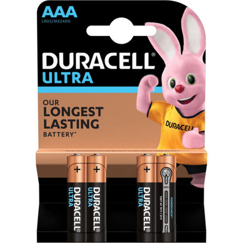 Батарейка Duracell Ultra AAA LR03 * 4 (5004806) в интернет-магазине, главное фото