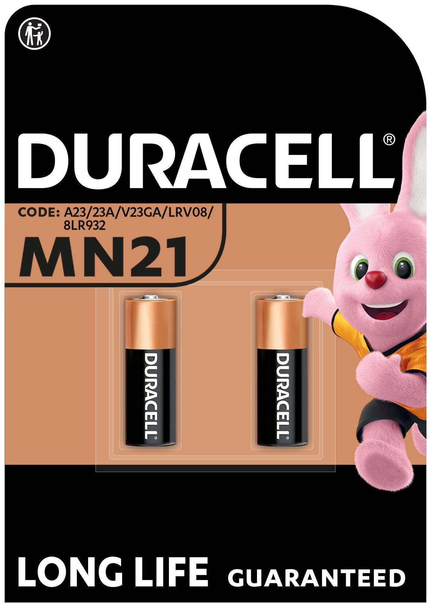 Батарейка Duracell MN21 / A23 12V * 2 (5007812) ціна 141 грн - фотографія 2