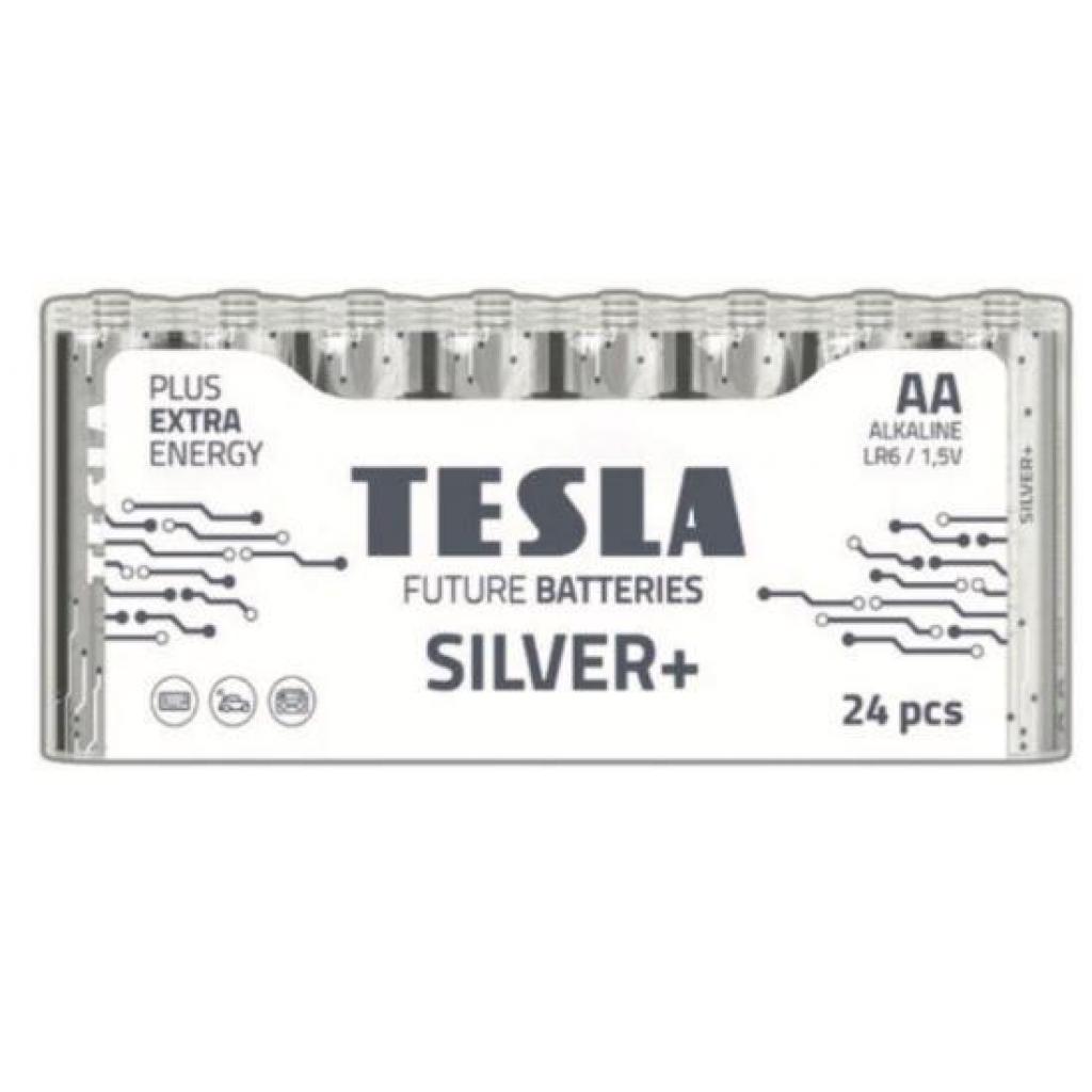 Батарейка Tesla AA Silver+ LR6 ALKALINE 1.5V * 24 (8594183392325)