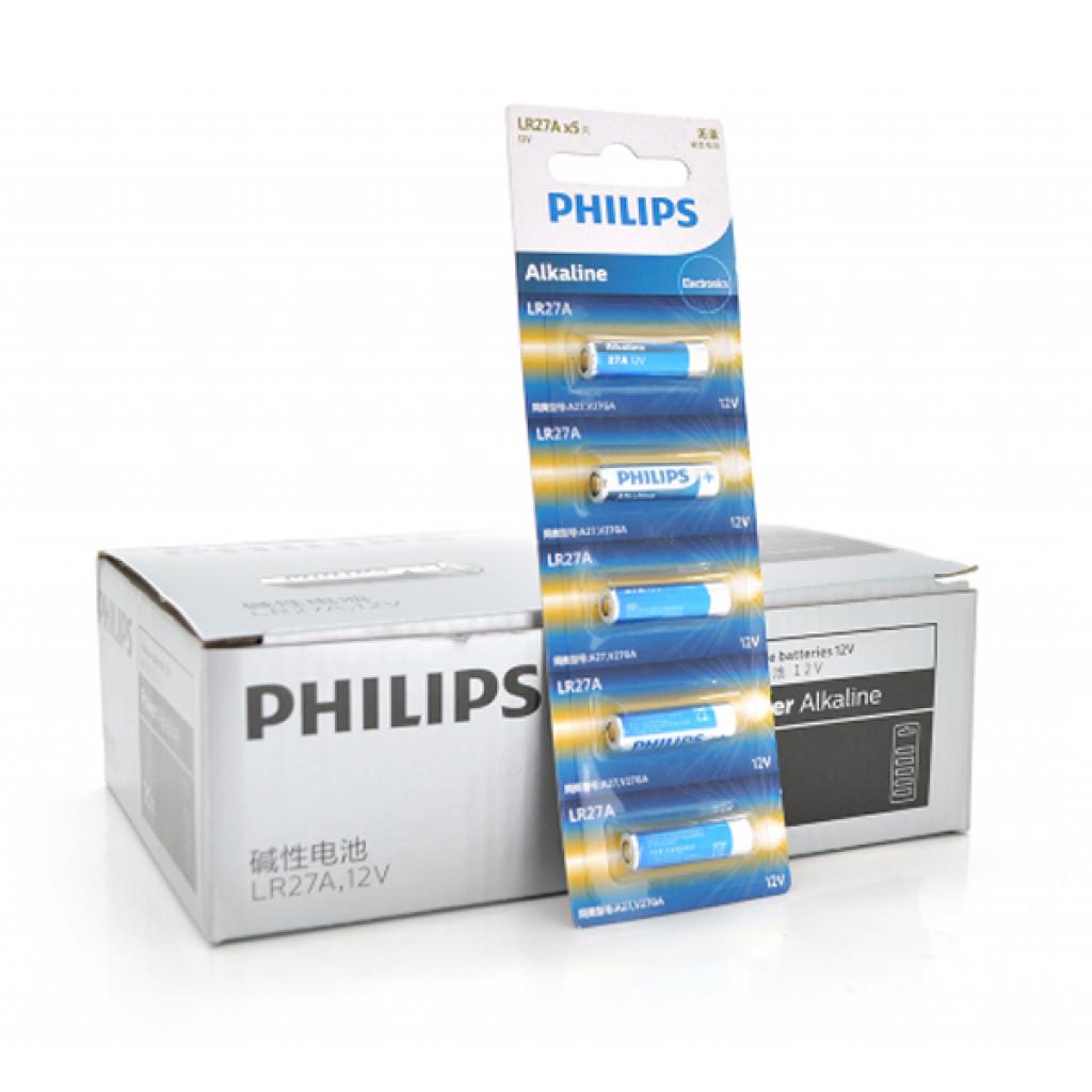 Батарейка Philips A27 Alkaline 27A 5pcs/card (LR27A5B/93) в интернет-магазине, главное фото