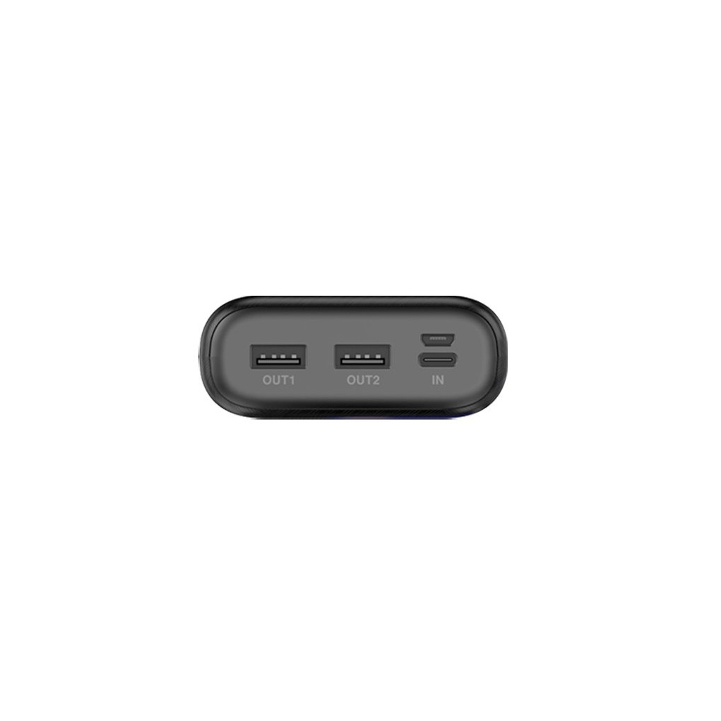 Повербанк Dudao 20000mAh, Type-C/micro-USB/USB*2, 2A, black (6970379617861) цена 1399.00 грн - фотография 2