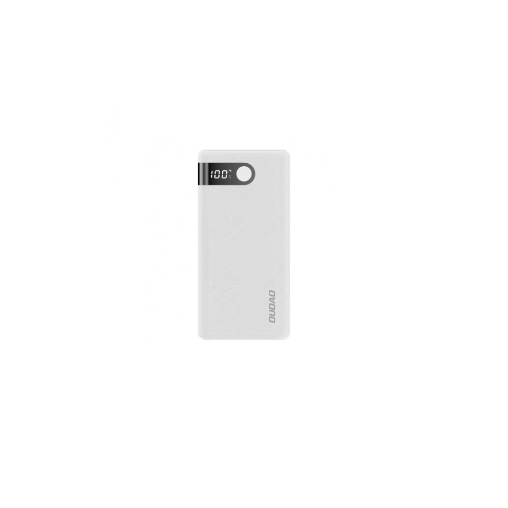 Повербанк Dudao 20000mAh, Type-C/micro-USB/USB*2, 2A, white (6970379617830)