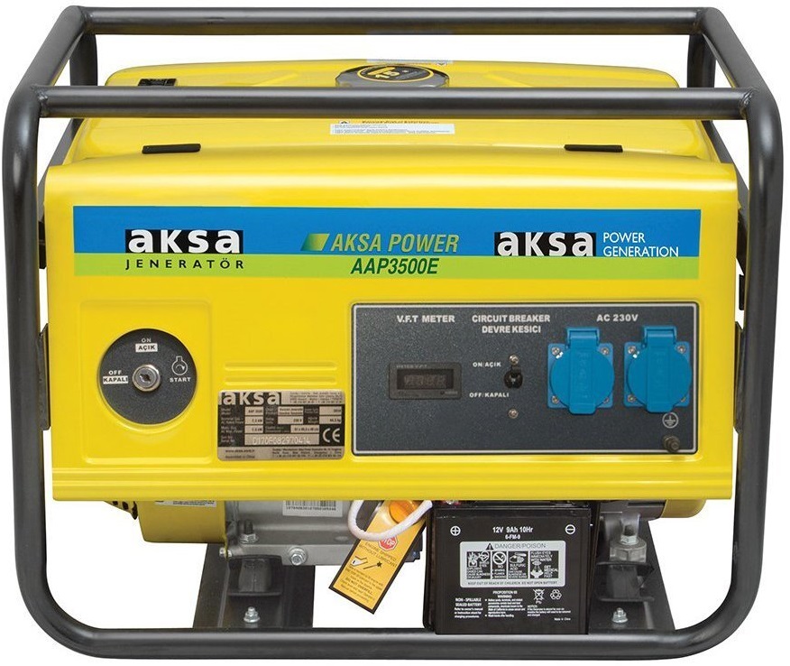Характеристики генератор AKSA AAP3500E