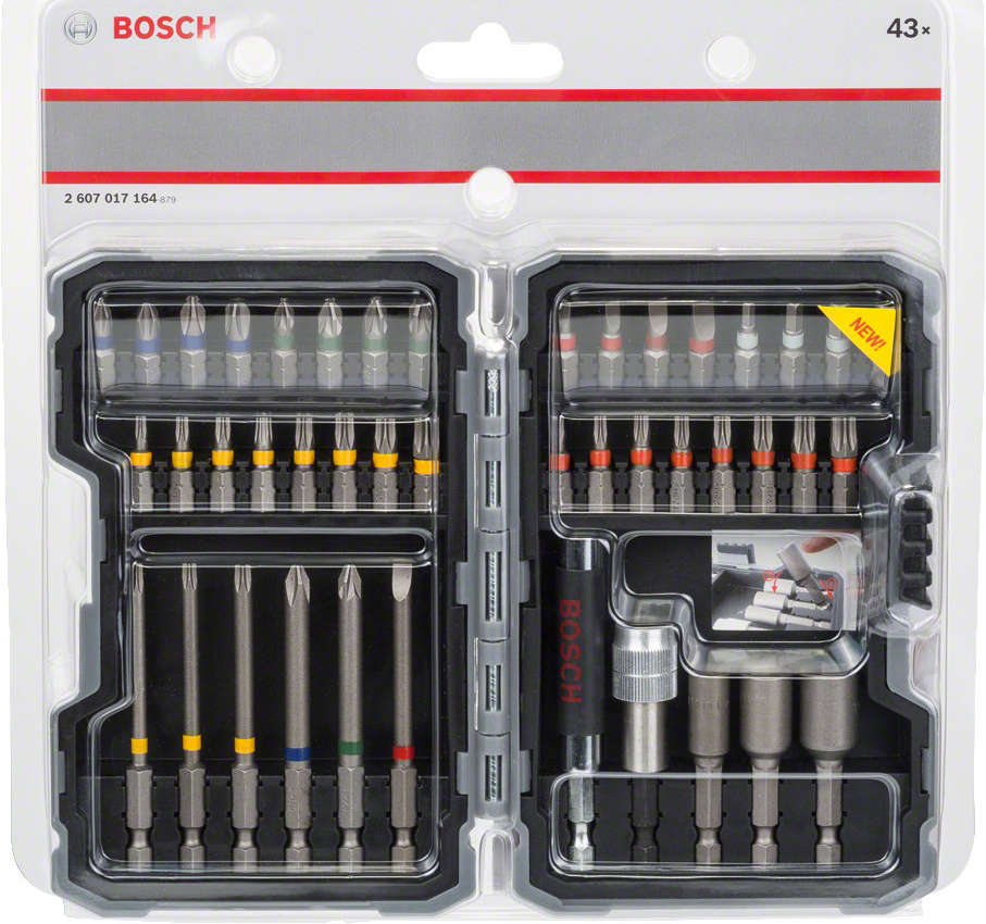 в продажу Набір біт і насадок Bosch 2607017164 43 шт. - фото 3