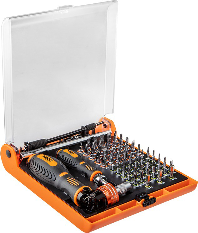 Набір насадок з тримачем Neo Tools 06-115 73 шт. в інтернет-магазині, головне фото
