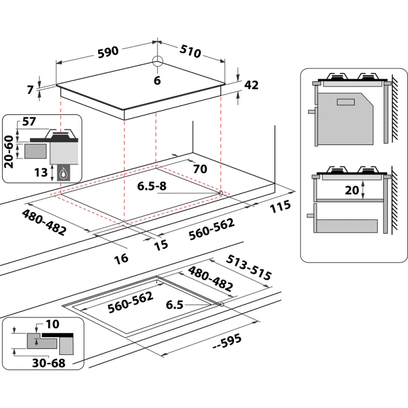 товар Whirlpool GOS6415/NB - фото 13