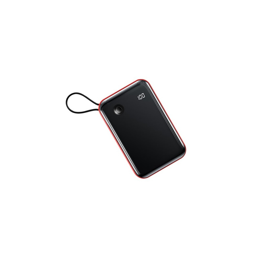 Повербанк Baseus Mini S 10000mAh 15W, Lightning, USB-C, USB-A, out.:3A, with cable Type-C, red (PPXF-A09) в интернет-магазине, главное фото