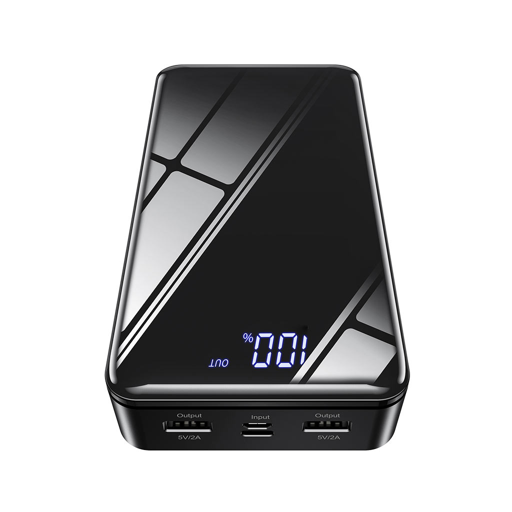 Повербанк BOROFONE BJ8 Extreme 30000mAh Inp:USB-C/Micro-USB, Out:USB-A*2(5V/2A) black (6931474739971) ціна 1812 грн - фотографія 2