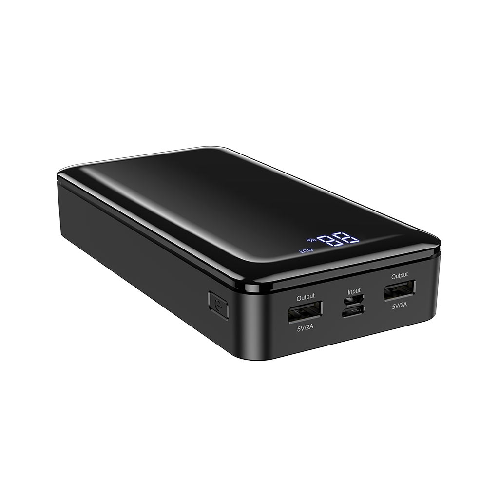в продажу Повербанк BOROFONE BJ8 Extreme 30000mAh Inp:USB-C/Micro-USB, Out:USB-A*2(5V/2A) black (6931474739971) - фото 3