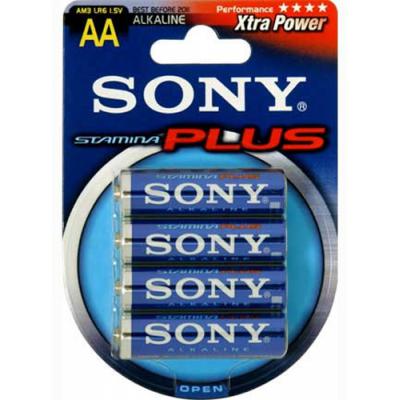 Батарейка Sony LR06 SONY Stamina Plus * 4 (AM3B4D) в интернет-магазине, главное фото
