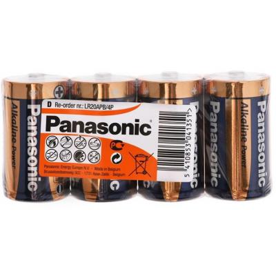 Батарейка Panasonic D LR20 Alkaline Power (Shrink) * 4 (LR20APB/4P / LR20REB/4P)