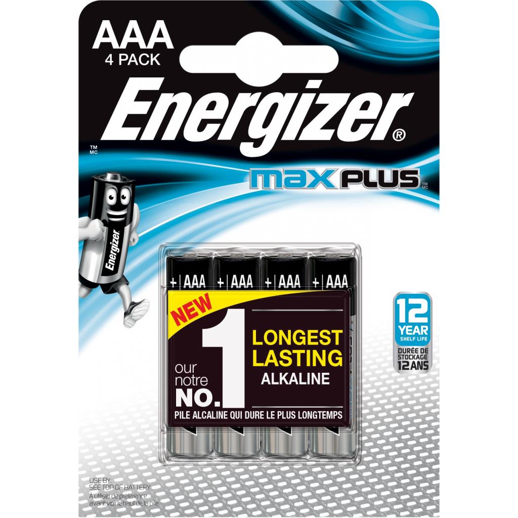 Батарейки типу ААА Energizer AAA Max Plus LR03 * 4 (E301321400)