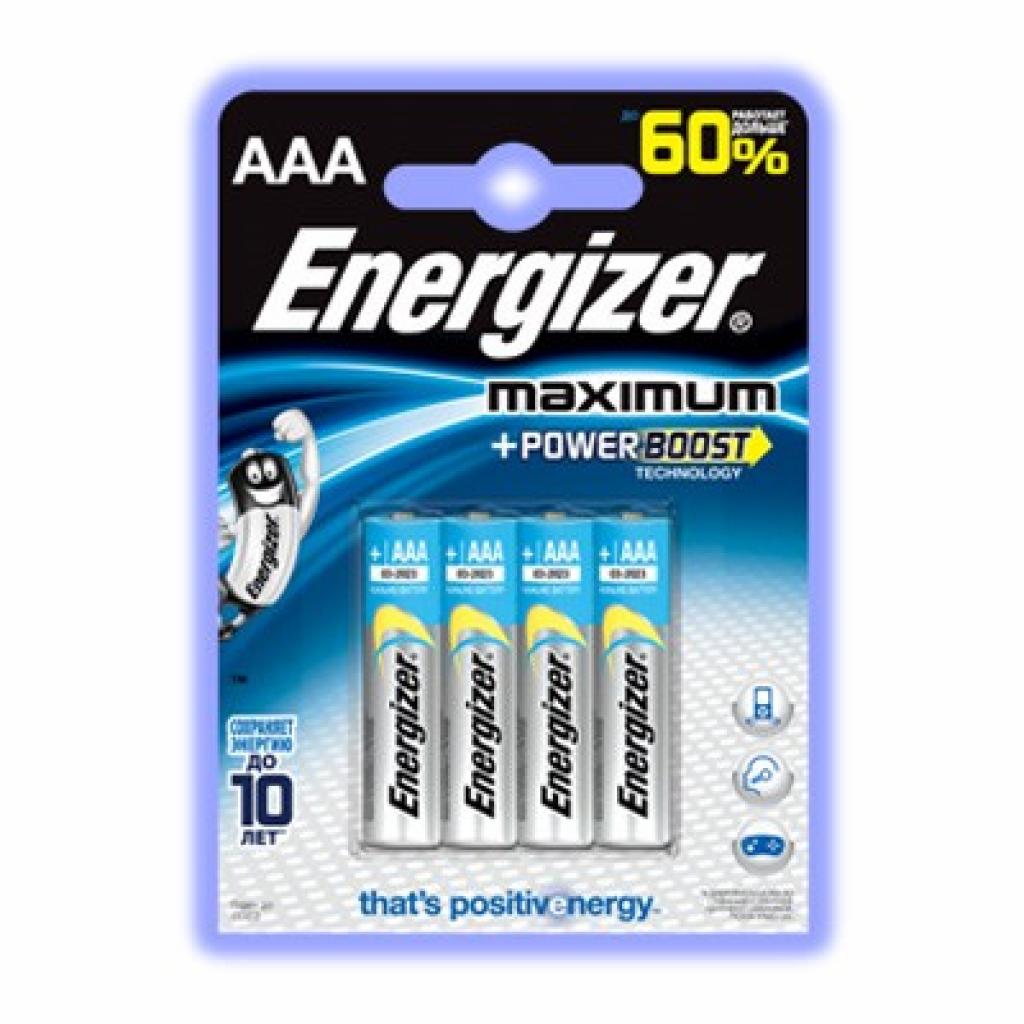 Батарейки типу ААА Energizer AAA Energizer MaximumLR03 * 4 (#7638900297577)