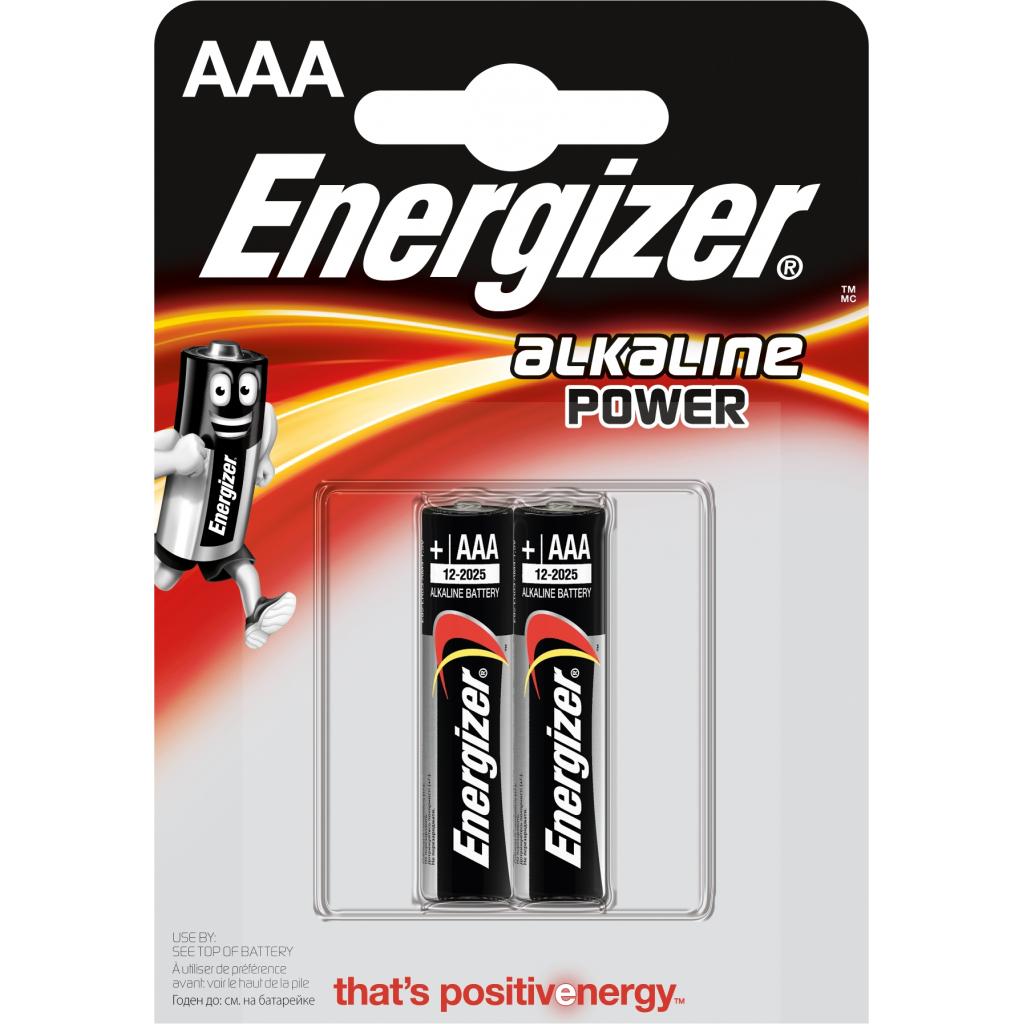Купити батарейка Energizer AAA Alkaline Power LR03 * 2 (E300132700) в Ужгороді