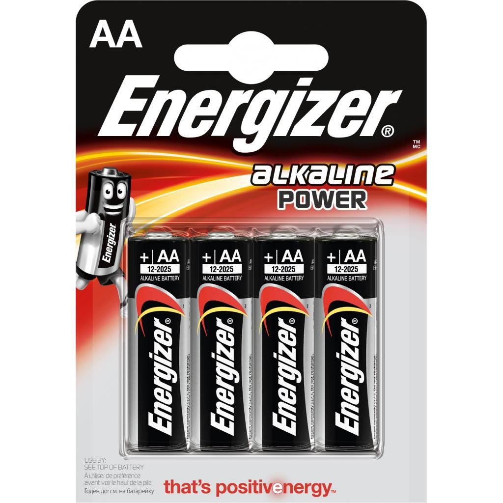 Батарейка Energizer AA Alkaline Power LR6 * 4 (E300132901) в інтернет-магазині, головне фото