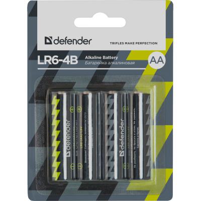 Отзывы батарейка Defender AA LR6-4B * 4 (56012)