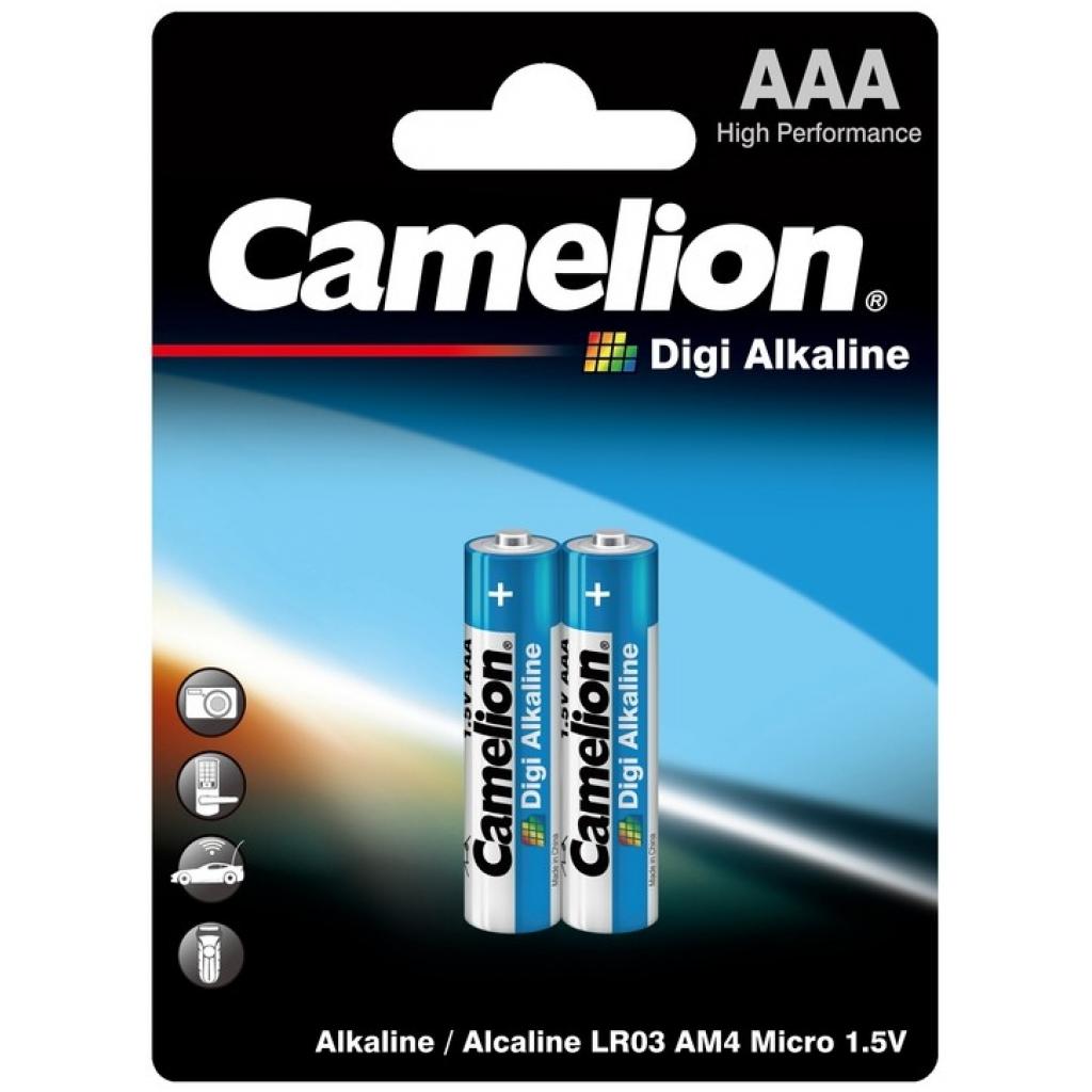 Купить батарейка Camelion AAA LR03/2BL Digi Alkaline (LR03-BP2DG) в Днепре