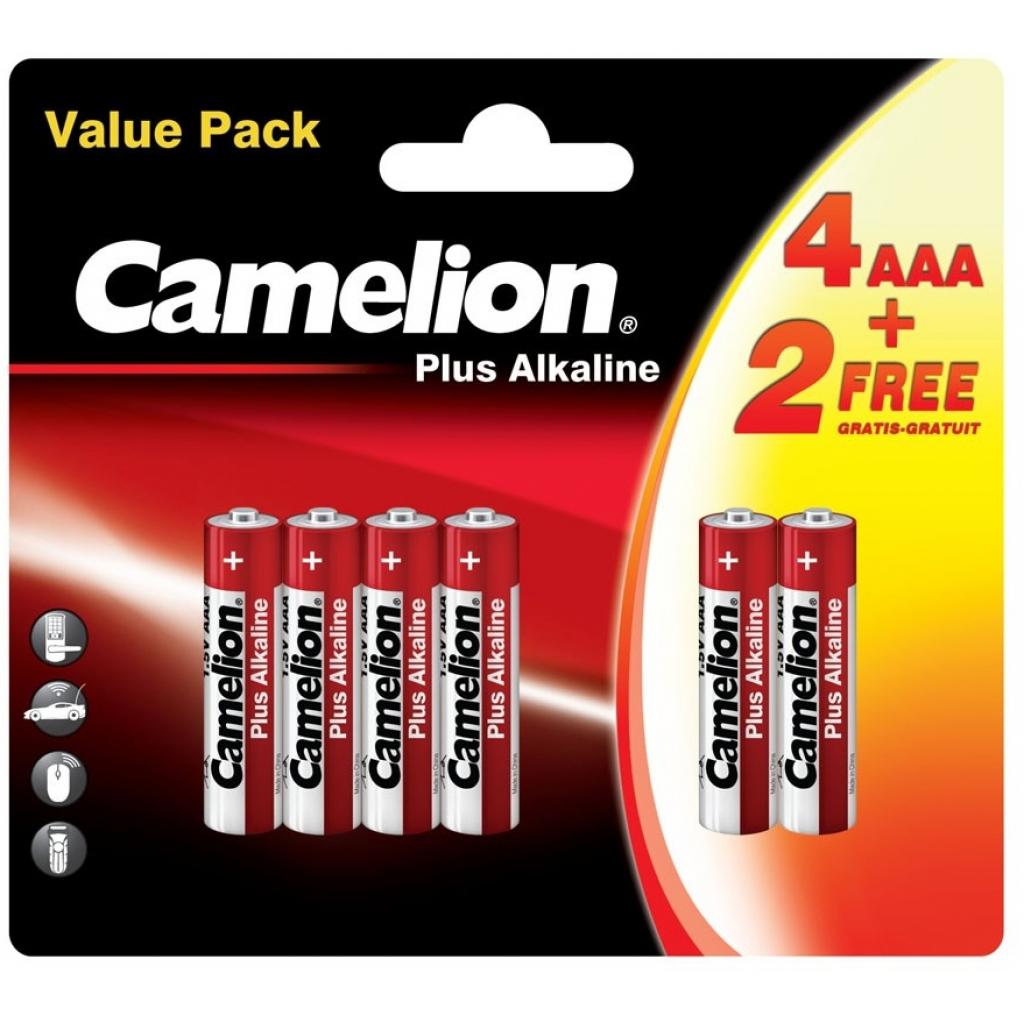 Батарейки типа ААА Camelion AAA LR03 Plus Alkaline * (4+2) (LR03-BP(4+2))