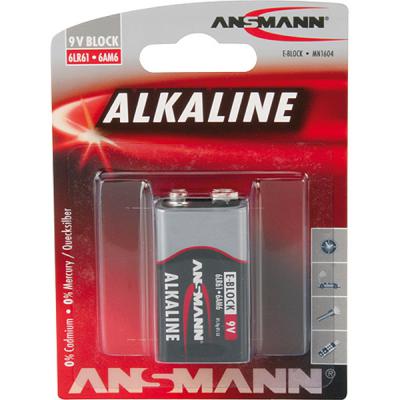Батарейка Ansmann Alkaline Red 6LR61 * 1 (1515-0000) в интернет-магазине, главное фото