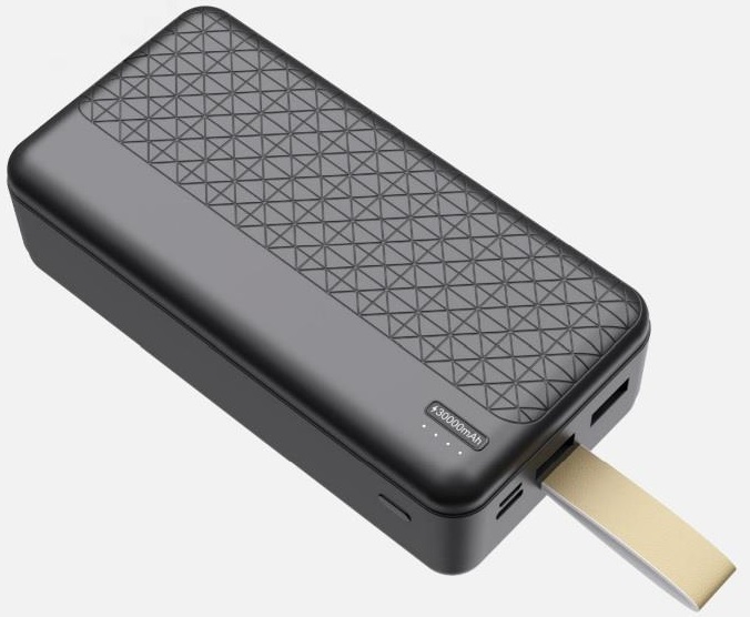 Повербанк 2E Power Bank Geometry 30000mAh PD, QC 18W Black цена 999.00 грн - фотография 2