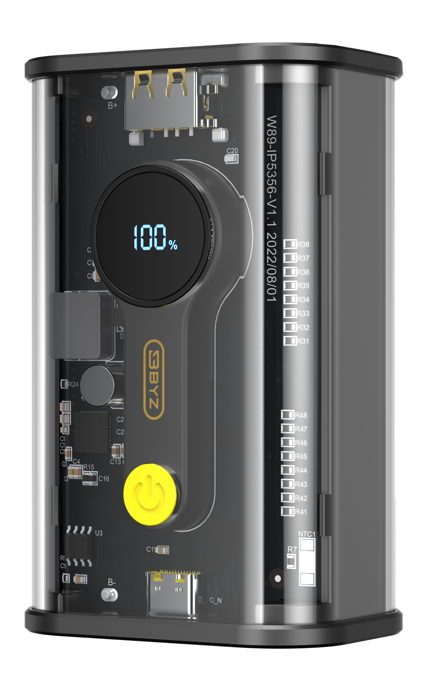 Повербанк BYZ W89-10000 mAh Type-C PD (Black)