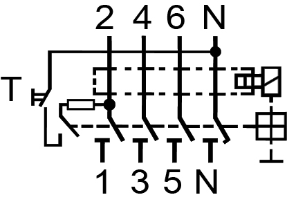 Диференціальне реле ETI EFI-P4 AC 25/0.3 (002061631) ціна 1827.50 грн - фотографія 2