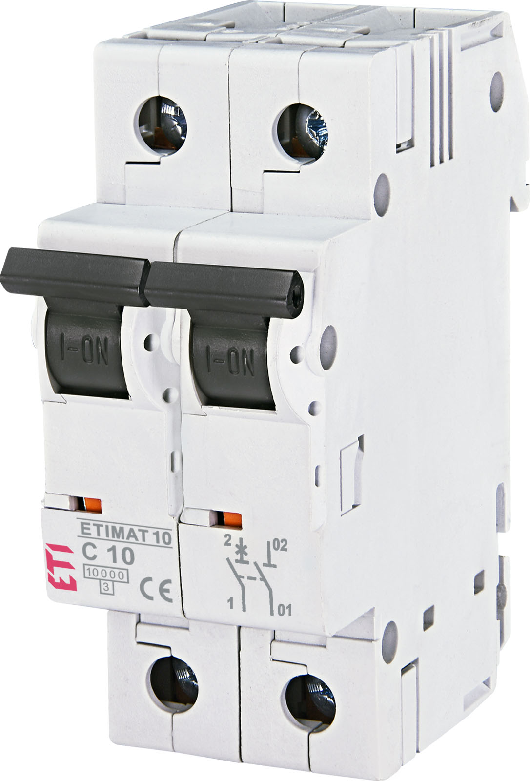 Автоматический выключатель ETI ETIMAT 10 1p+N C10 (002132714)