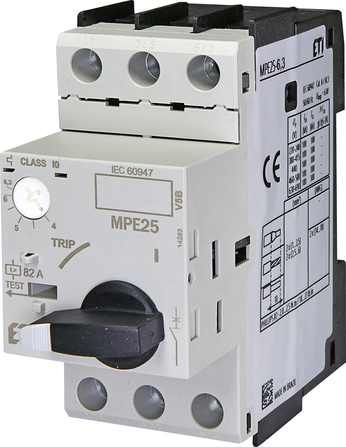 Автомат защиты двигателя ETI MPE25-6,3 (004648009)